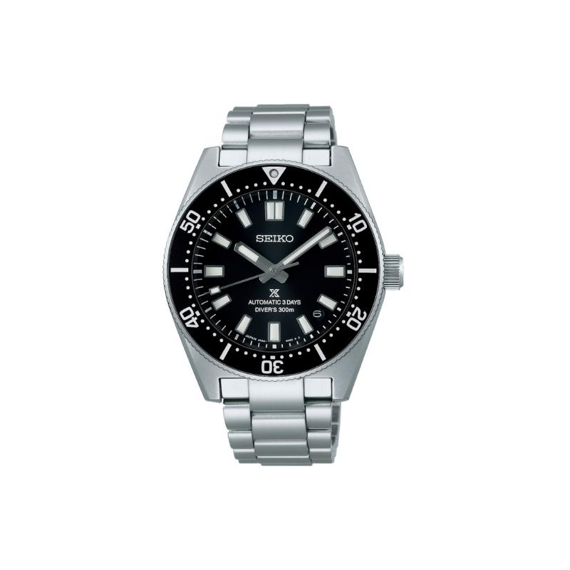 

SEIKO Prospex series 300 meters waterproof Automatic Steel Strap 40mm men s watch black dial SBDC197 чорний