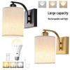 Battery-Operated Wireless Wall Light with Remote - Three-Color Bedroom/Bathroom Sconce