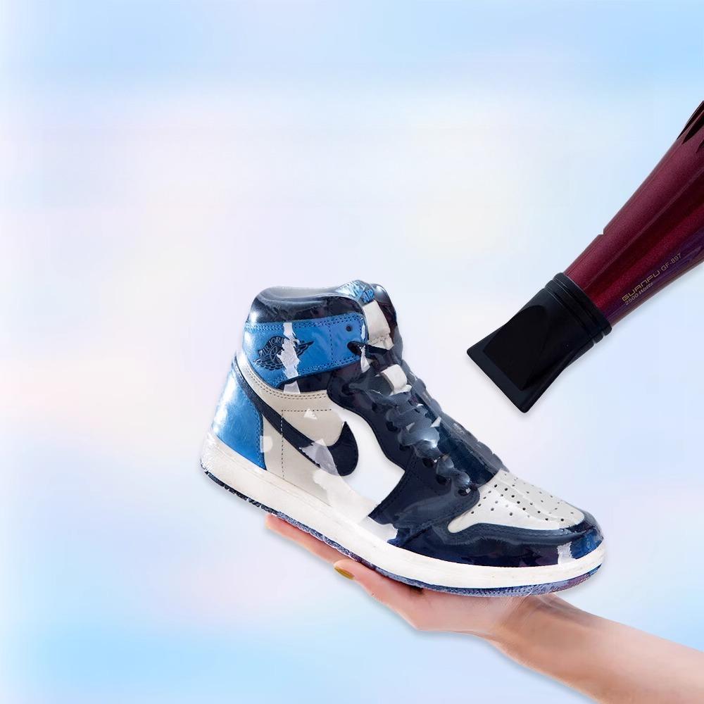 PVC Heat Shrink Film Cylindrical Film Household Hair Dryer Shrinks with Just One Blow, Waterproof and Dustproof Packaging for Shoes, Basketball,