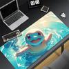 Japan Anime Mouse Pad PC Blue Ppokemon Squirtle Keyboard Rug XXL Gamer Cabinet Mousepad Laptop Kawaii Gaming Extended Desk Mat