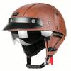 BEON Motorcycle Helmet Open Face Casco Moto Electric Scooter Helmet DOT Certified Retro Vintage Helmet Motorbike Racing Capacete