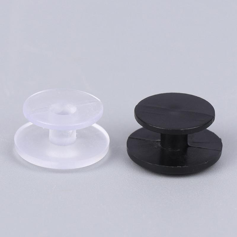 100Pcs Plastic Buckles Ornaments For Shoes Accessories Diy Shoes Buttons Lightweight Buckles Black Clear Buckles Findings