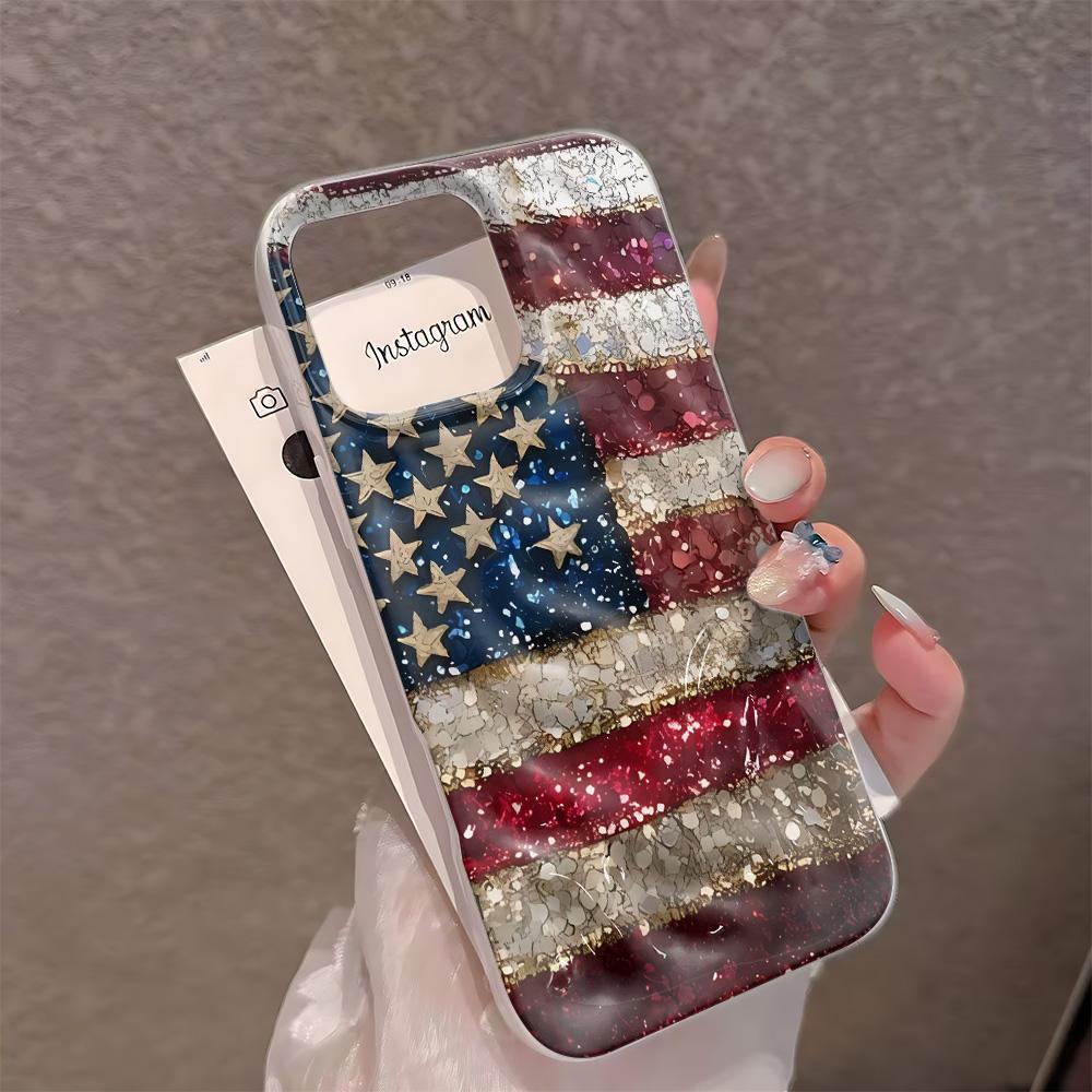 American Flag Phone Case For Iphone 16 Pro Max 17 Air 16 15 Pro 14 13 12 11 14 Plus Shockproof Silicone Funda Cover