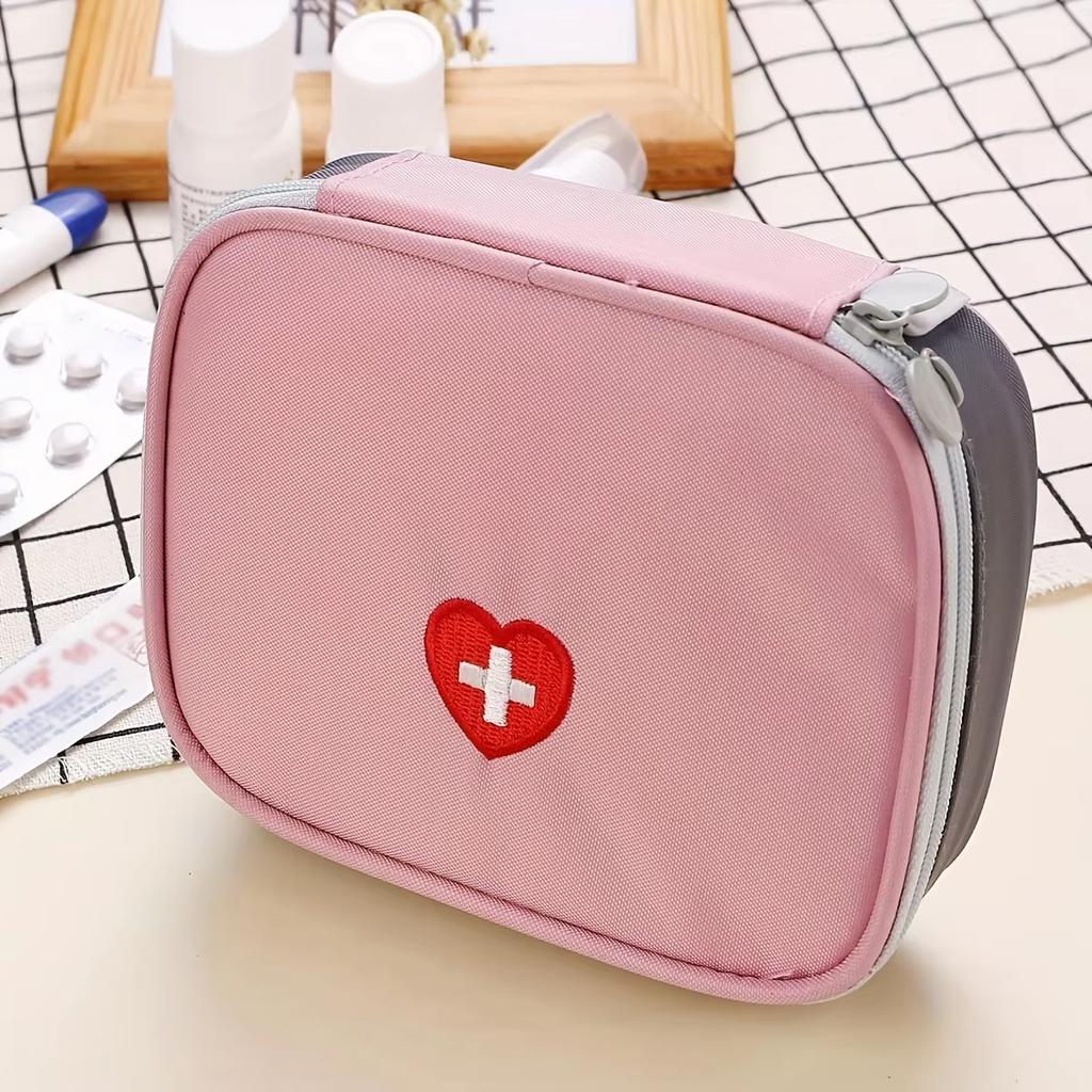 Leere Mini Haushalts Erste-Hilfe-Tasche Reise Tragbare Medizin-Verpackung Notfall-Kit-Taschen Medizin-Aufbewahrungstasche Kleiner Organizer