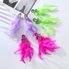 New Style Feather Long Earrings - Long and Elegant Ethereal Earrings with High-end and Unique Style. Ear Ornaments.