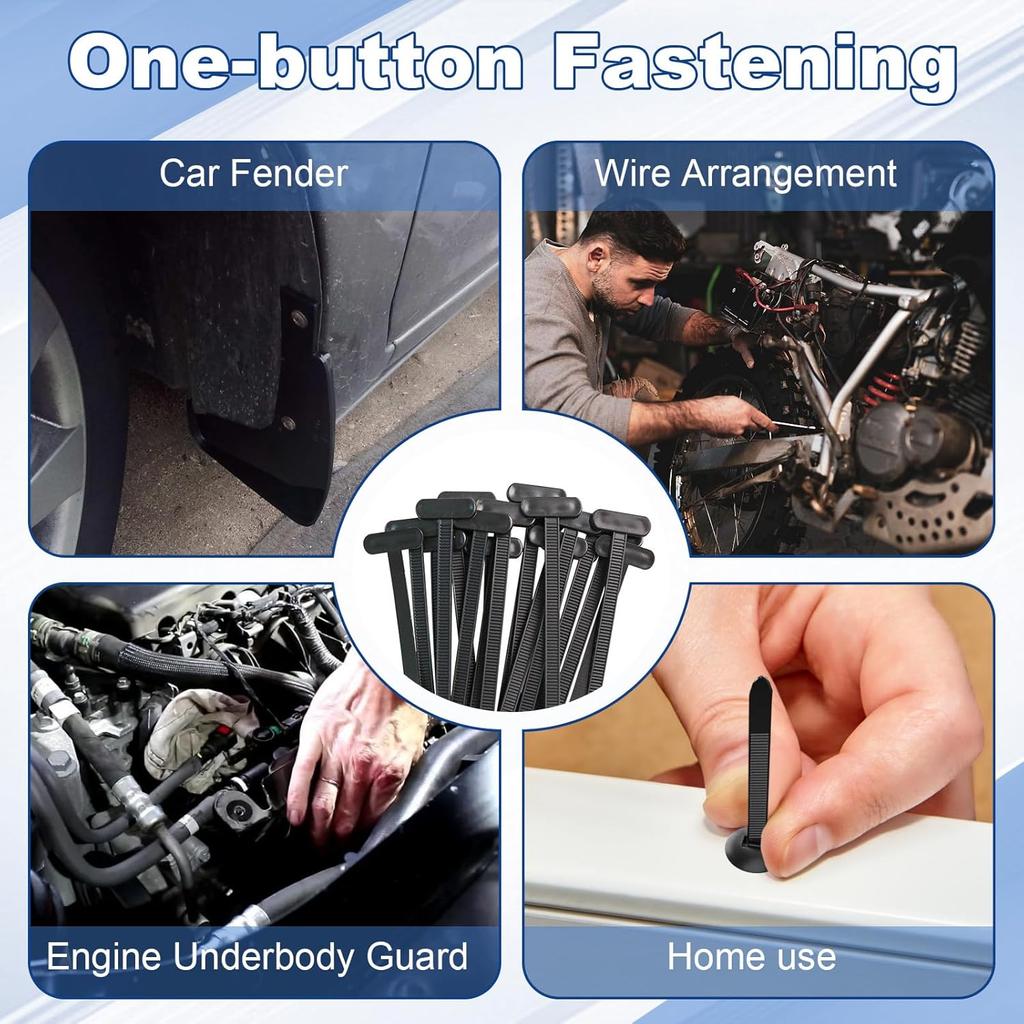 400/100Pcs Cable Tie Closure Self-locking Nylon Universal Cable Tie Buckle Car Repair Fastening Strap For Car Household Repair