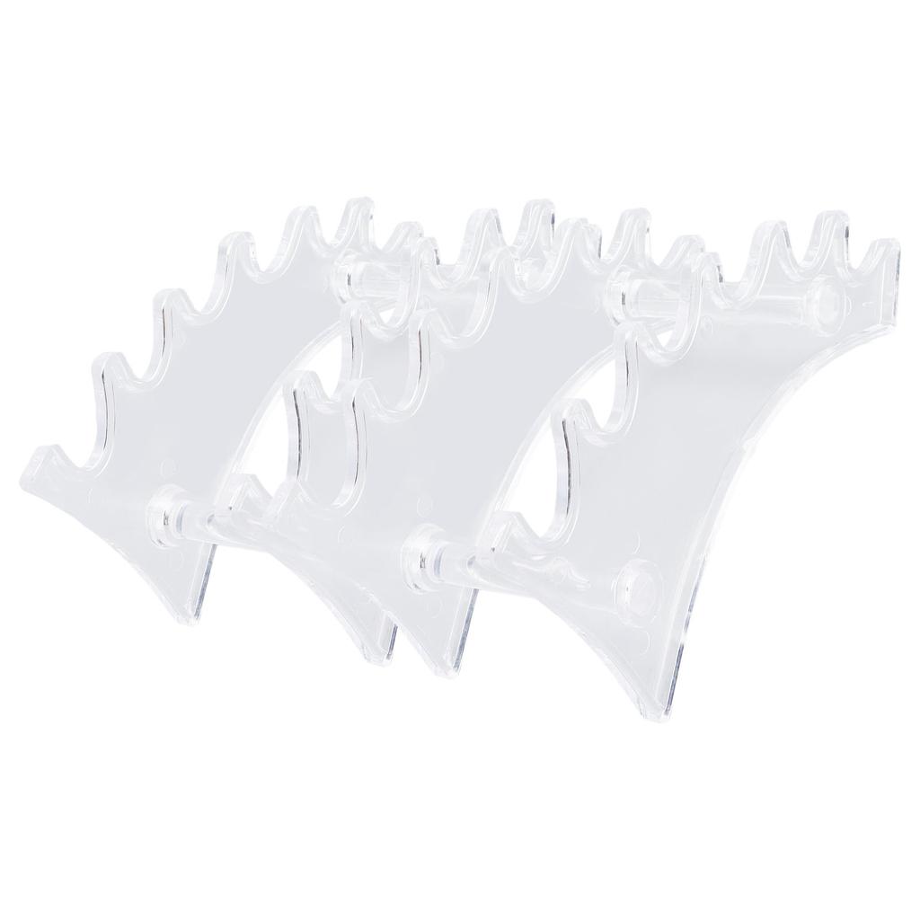 2pcs Detachable Makeup Brush Display Stand Acrylic Mutifunctional Pen Display Stand RackTransparent