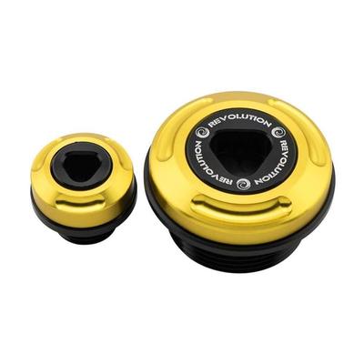 REVOLUTION Honda Common Service Hole Plug Engine Timing Plug For HONDA CT125 Monkey GROM CB C125 DAX125 Timing Hole Cap Set.V2 CBR150-250 (Gold)