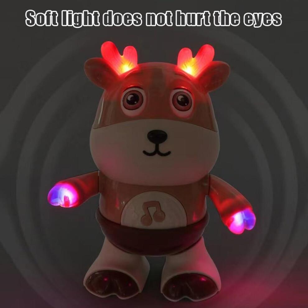 Interactive Dancing Cow Toy with MusicSynced Moves and ColorChanging LED Lights for Toddlers