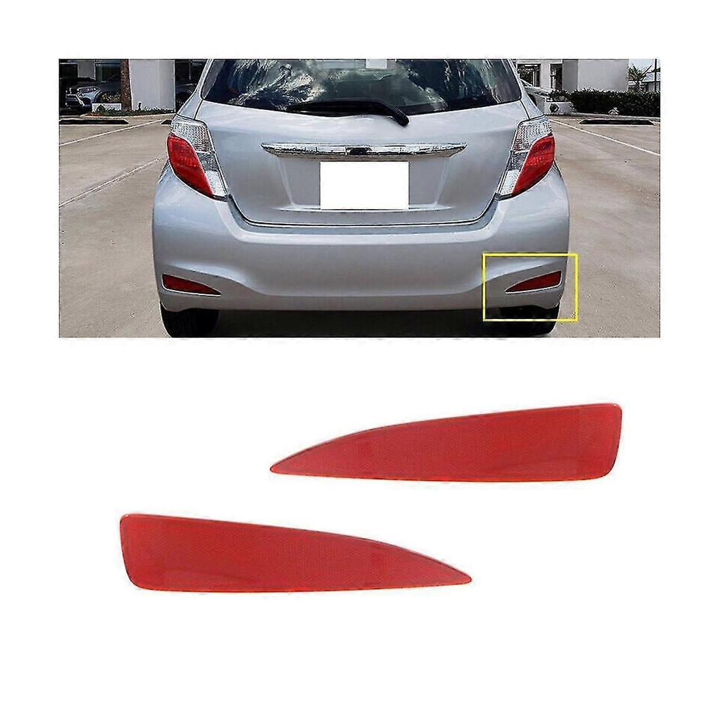 1 Pair Car Rear Bar Tail Light Reflector For Yaris 2012-2014 Turn Signal Light Lh+rh 17-5306-00 175