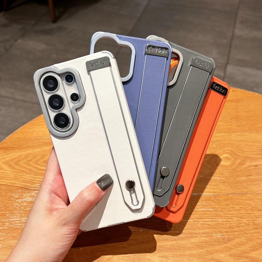 Wristband Bracket for  Inside Magnetic Case for Samsung Galaxy S26 S23 S22 S2 S24 Ultra Plus Leather Texture Cover