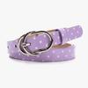 Womens Slim PU Leather Belt With Polka Dot Design Y2K Sweet Style Waistband Jeans Casual Fashion Accessory In Multiple