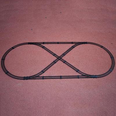 Plastic Train Track Set Educational Blocks Toys Railway Accessories Commemorate Collection Gift