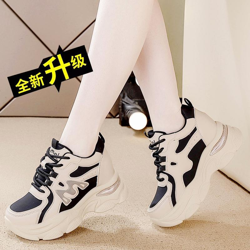 Platform dad shoes women's spring and autumn 2025 new small soft sole versatile platform sole sports casual shoes women