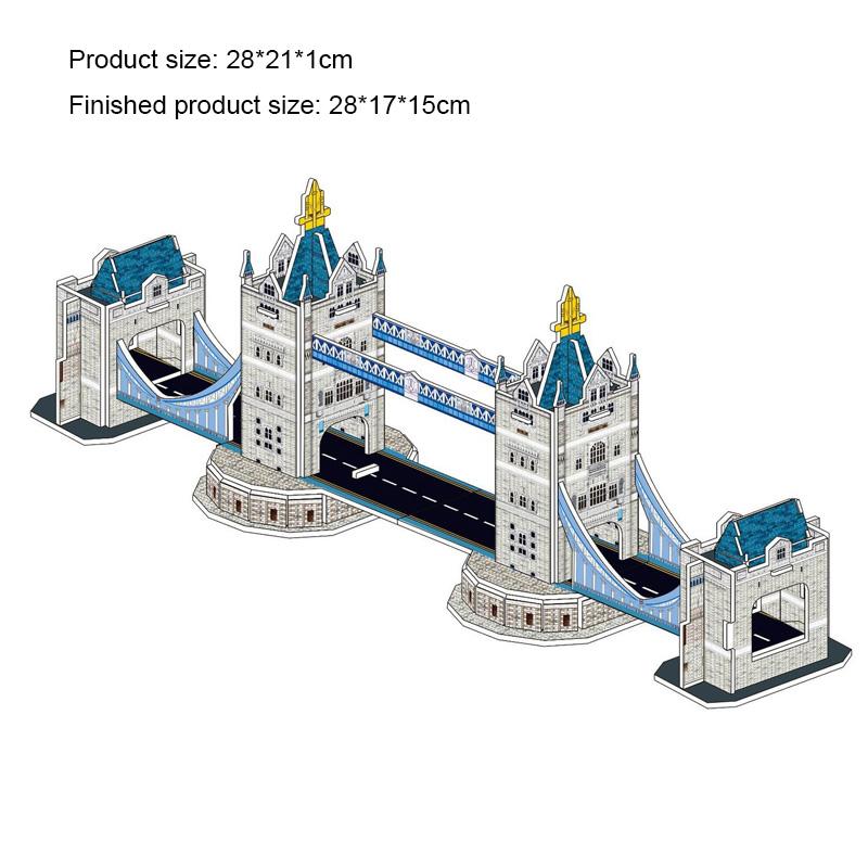 Big Size Children's 3D Paperboard Puzzle House Villa Castle Building Model for Kids Handmade DIY Assembly Puzzle Toys Gift