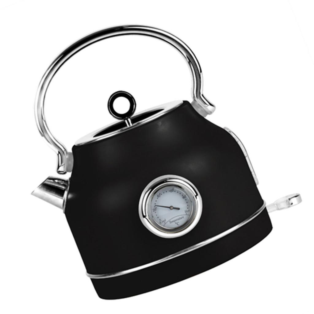 Electric Kettle 1.7L With Thermometer Berlinger Haus Bh-9640 Matte Black