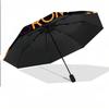 8 Rib Auto Folding Umbrella AS Roma Print Custom Name Text Portable Rain Gear