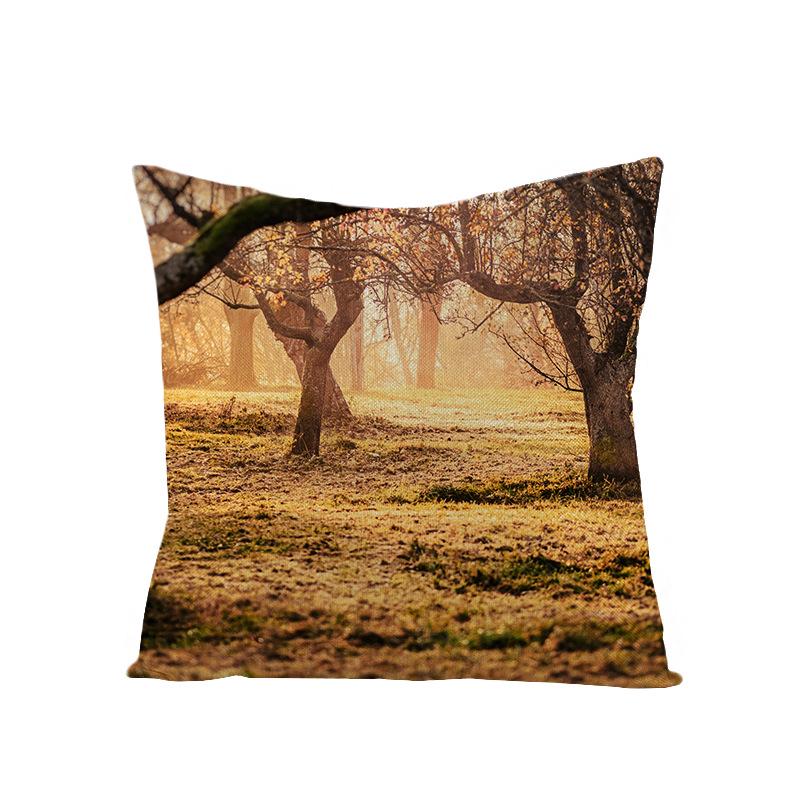 Zuhause Tropische Pflanze Grüne Blätter Polyester Kissenbezug Zuhause Nordischer Ins Stil Kissen Lendenkissenbezug