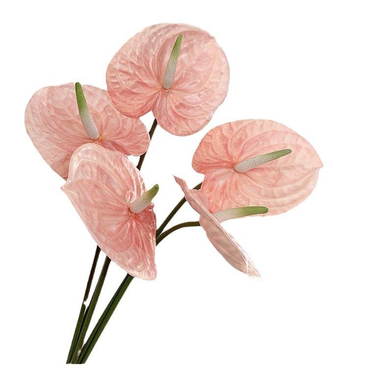 Anthurium Artificial Flowers, Single Anthurium Artificial Flowers, Home, Wedding, Soft Decoration, Flower Arrangement and Decorative Flower Art