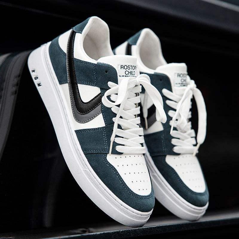 

2025 Men s Trendy Korean Style High & Low Top Canvas Sneakers - Breathable and Casual Size 39