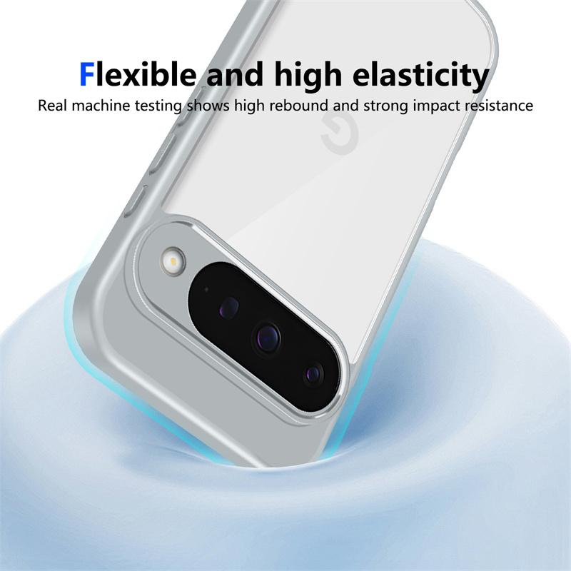 For Google Pixel 10 Pro Case Plating Silicone Bumper Shockproof Clear Back Cover Matte Hard Phone Case for Google Pixel 10 10Pro