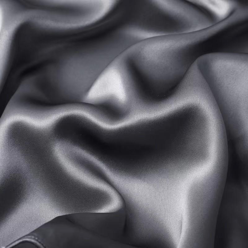 Nordische Seidenkissenbezüge Weiß Schwarz Grau Khaki Blau Rosa Silber Bettkissenbezüge Luxusbezüge Heimbetten Dekoration