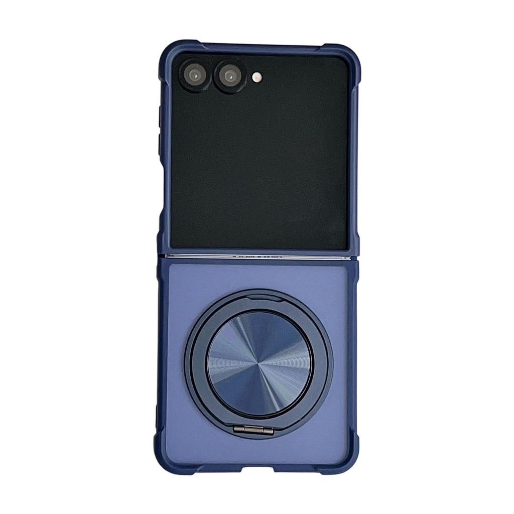 Applicable To Samsung Z FLIP7 CD Pattern Rotating Bracket Z FLIP6 Matte FLIP5 Four Corners Anti-drop Protective Cover