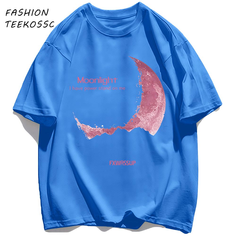 Moonlight I Have Powe Stand On Me Man TShirts Cotton Basics T Shirt Hip Hop Summer Unisex Clothing Loose AllMatch Streetwear