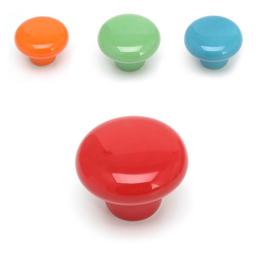 Durable And Colorfast Round Ceramic Knobs For Wardrobes And Drawers