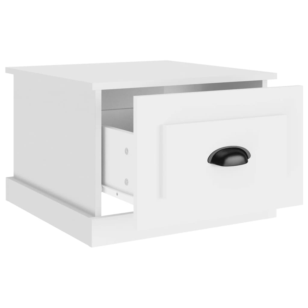Coffee Table White 50 x 50 x 35 cm Particleboard