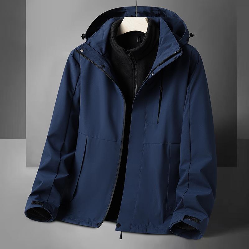 Pierre Cardin Men's 3-in-1 Fleece-Lined Windproof Jacket for Autumn/Winter
