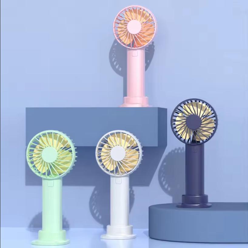 Xiaomi 2026 Rechargeable Strong Wind Handheld Fan Portable Quiet Desktop Air Cooler with Phone Holder Cooling Outdoor Travel