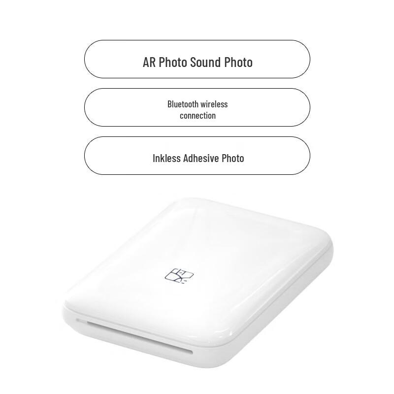 Han Yin Portable Bluetooth 3-inch Photo Printer CN plug (adapter included)