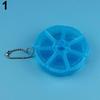 Round Shape 7 Grids Medicine Pill Plastic Storage Box Dispenser Holder Organizer