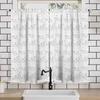 Purple Cherry Kitchen Tier Curtains, Spring Sakura Floral Cafe Curtains for Living Room,Bathroom,Dining Room Over Sink,Laundry