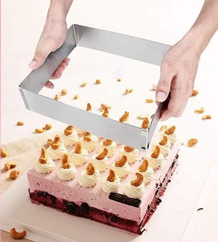 Adjustable Edge High Rectangular 15x15/28x28cm Baking Tray