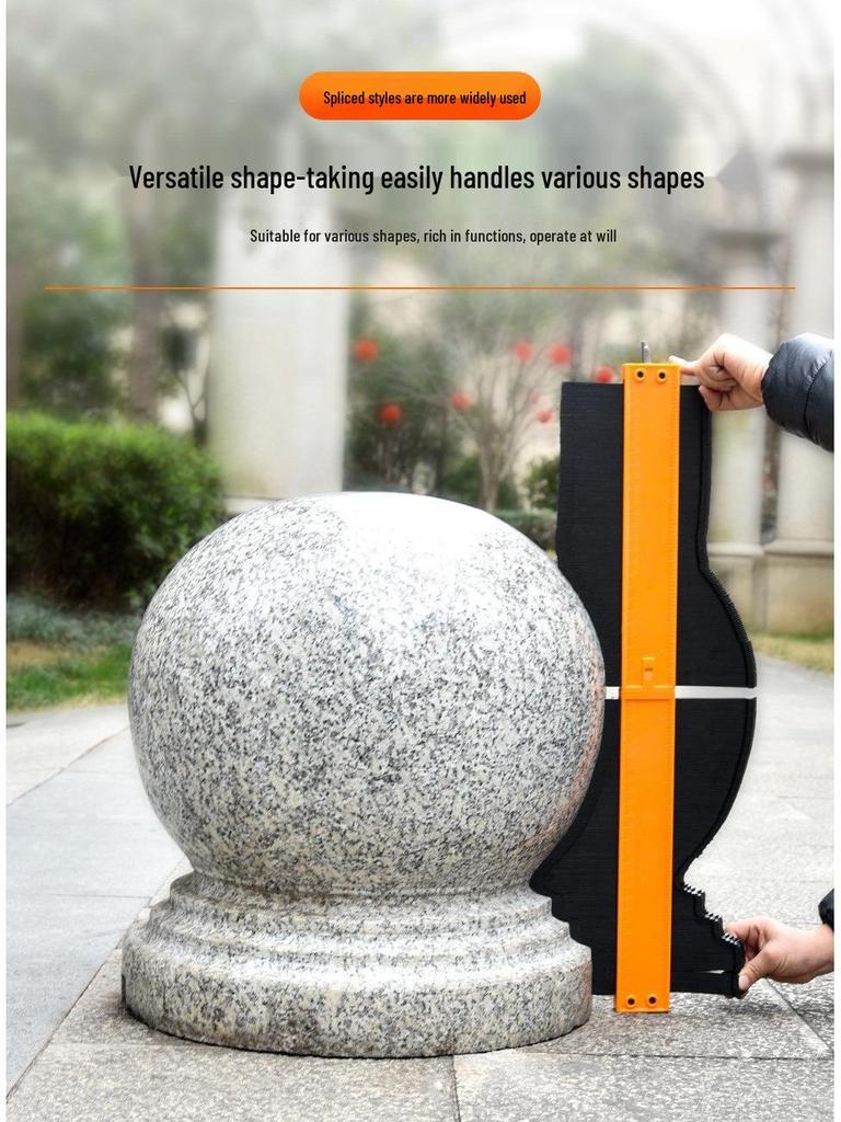 Contour Shape Measuring Wheel with Lock: Precision Woodworking Profile and Arc Gauge