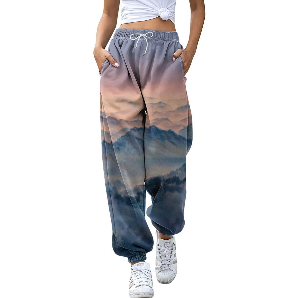 

Женские зимние однотонные брюки, брюки полной длины, спортивные брюки, домашние брюки XXXL