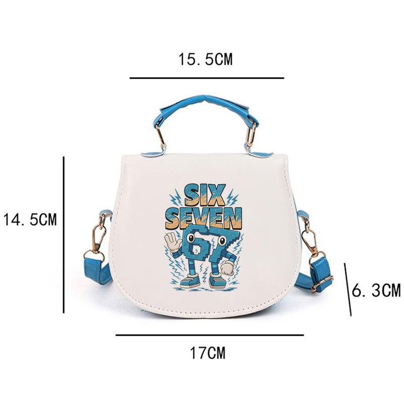 Kids Meme 67 Six Seven 6 7 Italian Brainrot Fashion Tote Bag 0 синий