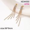 Elegant Rhinestone Tassel Earrings: Versatile Long Crystal Dangle for Women
