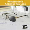 Fotochemische Gleitsichtlesebrille Multifokale Chamäleon-Sonnenbrille Herren Damen Blaulichtfilter für Computerarbeit Brillenrahmen