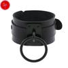 Wide Pu Leather Punk Bracelet Large O Ring Adjustable Fit For Goth Concerts Cosplay Daily Wear