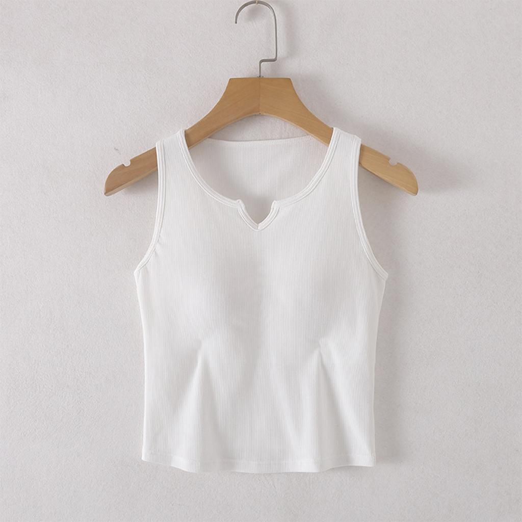 Ladies' Versatile And Sexy Camisole With Chest Cushion, Comfortable Inner Layer, Women's Top