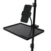 Universal Plastic Microphone Stand Tray Black Adjustable Clamp Phone Holder Tray Holder Live Streaming