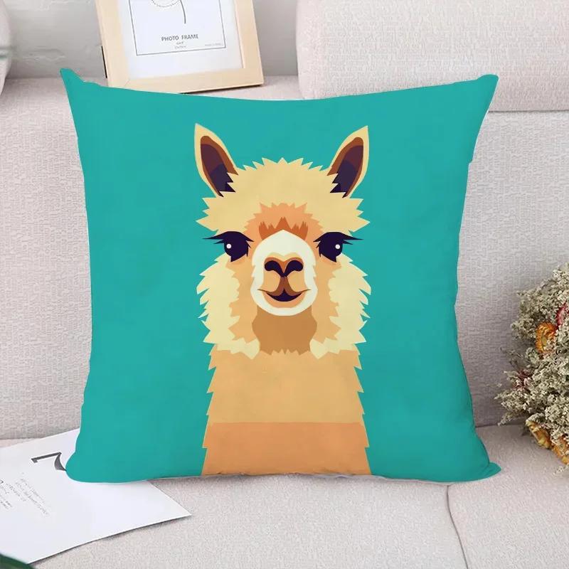 Alpaka Couchkissen Zierkissenbezüge Dekorative Sofakissen Kissenbezug x Einzelbettwäsche Kurzplüsch Bett