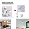 E27 LED Bulb Fan Blade Timing Lamp AC85V-265V 38W Foldable Led Light Bulb Lampada For Home Ceiling Light With Remote Controller