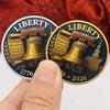 United States 1776-2026, Zinc Alloy, Gold-plated, Eagle Commemorative Medal, Creative Bell, Coin, Commemorative Coin