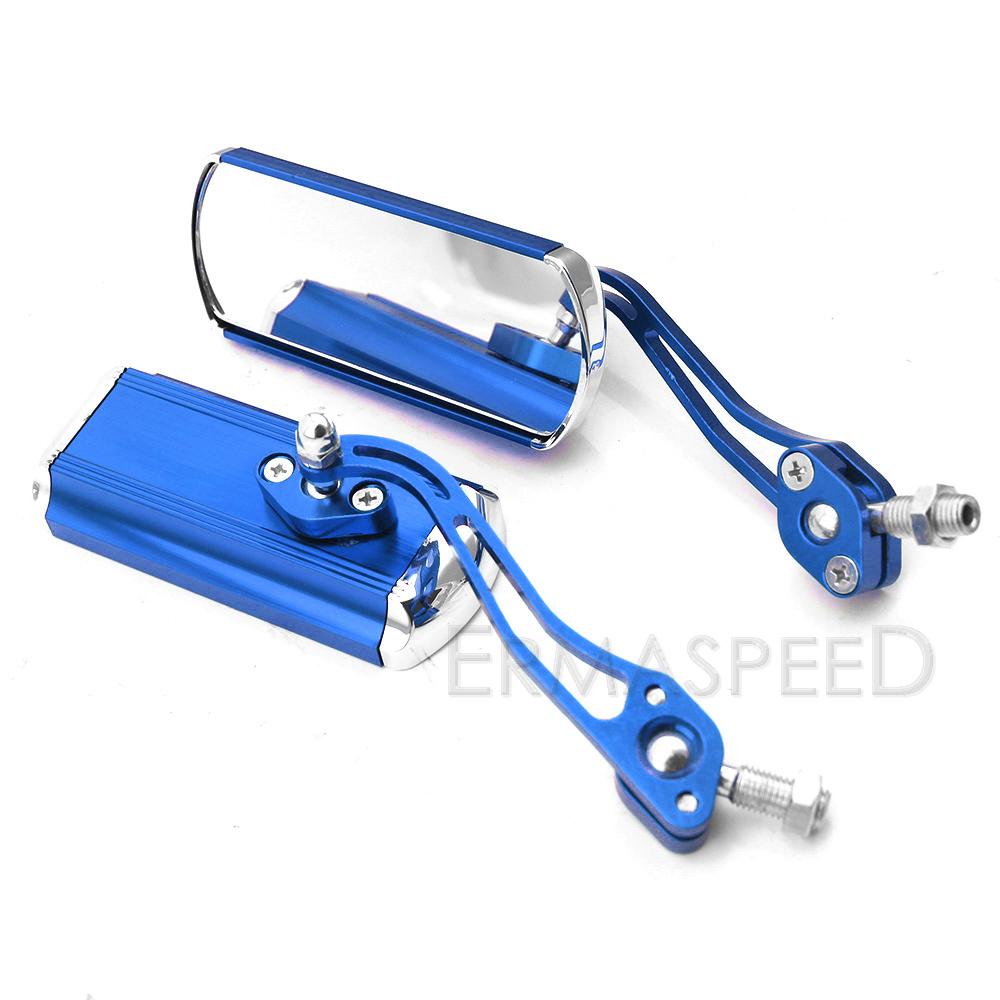Universal Aluminium Motorrad Rückspiegel 8MM 10MM Lenker Spiegel Drehbare Motorrad Roller Rückansicht Seiten