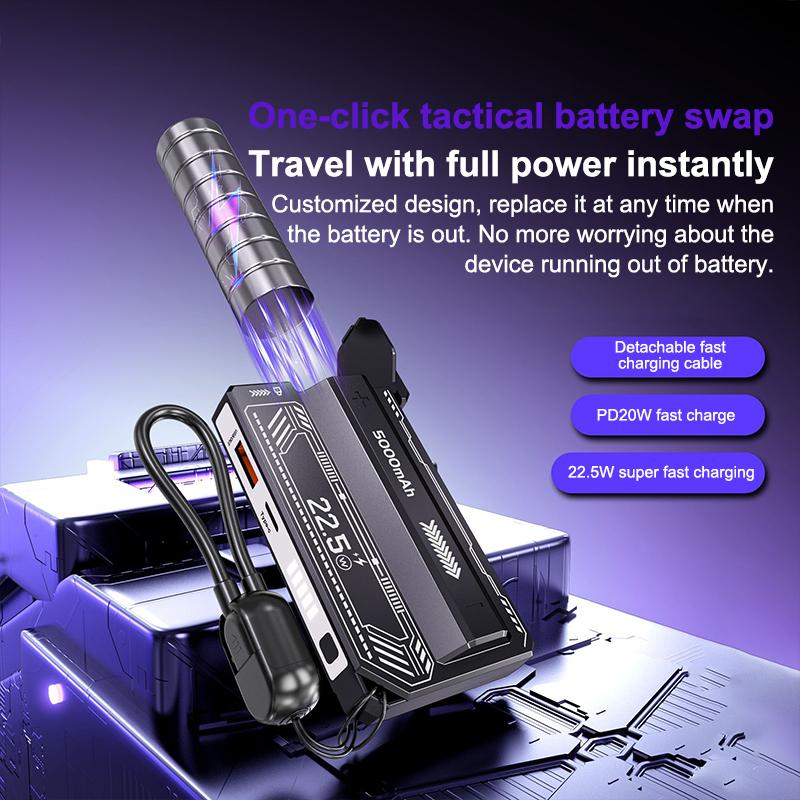 21700 Universal Battery Charger Case 20W Type-C Battery Holder Fast Charging Built-In Cable Detachable Diy Power Bank Box