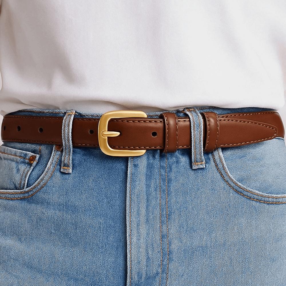Black Needle Buckle PU Leather Waist Belt with Jeans Belt Korean Style Waistband  Daily